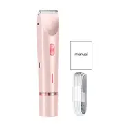 Double-head Electric Shaver Portable Electric Shaver for Women Rechargeable Ipx7 Waterproof Razor Trimmer for Face Body Bikini