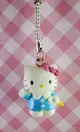 【震撼精品百貨】Hello Kitty 凱蒂貓~KITTY手機吊飾-KITTY站姿造型-藍色