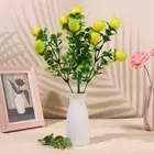 Greenery Decoration for Home Lemon Branch with Green Leaves Fruit Artificial