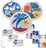 Punch Needle Kit for Beginners,Punch Needle Stitching Kit | with Instructions, Yarns, Craft Supplies for Home, Wedding, Easter
