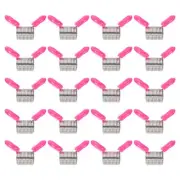 bead clamp, 20 Pcs 31mm Dia Bead Wire End Bead Clamps with Handle, Pink