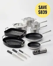 MAKO Cookware, Roasters & Knives Set (12 Piece Set)