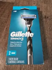 gillette mach 3 Razor & 2 Cartridges