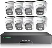 4MP (1440P) 8-Camera Military-Grade Aluminum Security System with IP66 Weatherproof & IR Night Vision