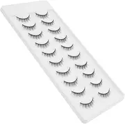 SOESFOUFU 10 Pairs Fake Eyelashes False Lashes False Eyelashes Makeup Accessories Women Eyelashes Fake Lashes Natural Fake Lashes Individual Women Makeup Tools