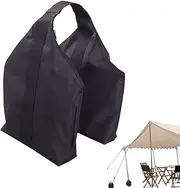 Tent Sand Bags Weights | Gazebo Weights | Triangular Zipper Closure Windproof Reusable Fillable Nylon Handle Ballast for Backyard Patio Pole Tarp Umbrella