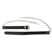 Sporran Leather Chain Belt Strap 4 Kilts Fit Size 28"-46" Black Buy 1 Get 1 Free