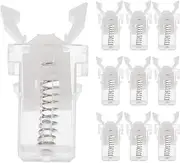 MAGICLULU Trash Can Lock Replacement, 10pcs Trash Can Press Switch Waste Bin Door Push-Type Lock Push Button for Garbage Lid Cupboard Latch Spare Parts