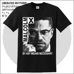 MALCOLM X BY ANY MEANS NECESSARY 採取任何手段爭取權利 T恤 黑人 人權