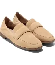 Cole Haan Suede Trinnie Soft Loafers in Buckwhest Tan Size 7 New in Box