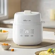 New Electric Stew Pot, 1L Quiet Ceramic Slow Cookers, 8 Smart Menus, 24H Appointment & 12H Keep Warm, for Household Stew Pot, Soup, Baby Porridge, Desserts (Chinese Panel with AU Adapter)