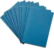 Rhino A4 Tinted Exercise Book 12mm Lined Margin Light Blue Cover Blue Ti