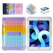For iPad 5/6/7/8/9th Pro 11 12.9 Air Mini 6 Fidget Pop Toys Push It Bubble Case