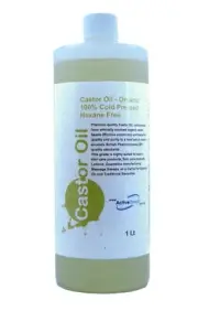 Castor Oil Organic Pure 100% cold pressed Hexane Free BP grade 1L high purity