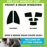 For BMW 8 Series Gran Coupe 2020+ Full Pre Cut Window Tint Kit Front & Rear Film