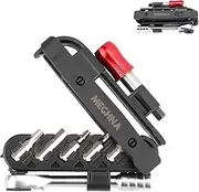 ZUKKA Bicycle Repair Tool Set, 11 in 1 Bicycle Multifunction Tools, Foldable Bicycle Ratchet Wrench Set, Allen Wrench, Screwdriver Tool Set, Hex Key with Tyre Levers