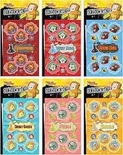 Just For Laughs Dr. Stinky's Scratch N Sniff Stickers 6-Pack- Fish, Campfire, Wet Dog, Smelly Cheese, Race Car, Onion 162 Stickers