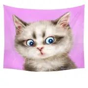 Cats Cute and Funny Faces Amazed Kitten Tapestry