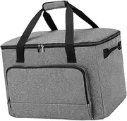 [Abbraccia] Slow Cooker Carrier Bag Crock Pot Travel Bag Multipurpose Top Zip Breathable Crock Pot 6-8 Quart Insulated for Backpacking