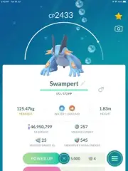 Swampert Trade Lv29 Pokémon Go
