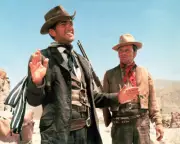 and singers Dean Martin and Frank Sinatra as Joe Jarrett and Zack - Old Photo