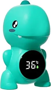 Bath Tub Temp Gauge,Dinosaur Design Digital Baby Temp Sensor for Bath | Three-Color Temperature Display, Temperature Monitoring Water Toy for Kids