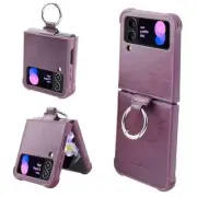 Phone Case Compatible for Galaxy Z Flip 4,[Screen Protector Included] Purple