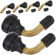 iplusmile 6Pcs Vacuum Tire Valve Stem Elbow Extenders for Car Motorcycle Durable Construction Easy Access Installation Compatible with Various Vehicles