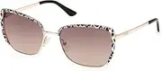 [GUESS] GU00218 28F Shiny Rose Gold 57/18/140 Women's Sunglasses, 28f Shiny Rose Gold, 57/18/140