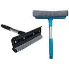 Glass Wiper Window Washer Squeegee Window Cleaner Brush Double Sided Wiper Water