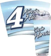 Rico Industries NASCAR Racing Kevin Harvick #4 24oz Acrylic Tumbler with Hinged Lid, Officially Licensed Double Wall Tumbler with Straw