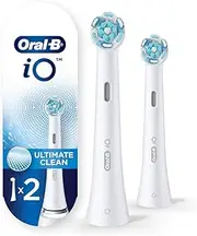 Oral-B iO Ultimate Clean Replacement Brush Heads, White, 2 Pack