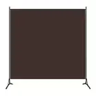 1 Panel Room Divider Brown 175X180 Cm