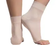 1 Pair of Ankle Compression Sleeves - Open Toe Compression Socks