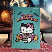 2024 Sanrio Hello Kitty Halloween Pumpkin Hard Cover Notebook Journal Spiral