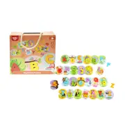 Tooky Toy Kids Wooden Alphabet Puzzle In Carry Box