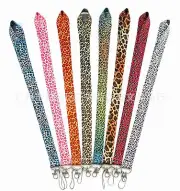 Leopard Lanyard Flashlight U Disk Keychain Mobile Phone Rope Lobster Buckle