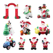Santaco Christmas Inflatables Xmas Decorations Outdoor Santa Tree Snowman Lights