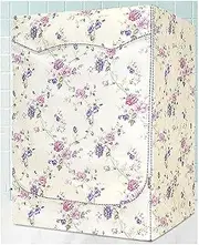 Washing Machine Cover Flower Patten Washer/Dryer Cover for Front
