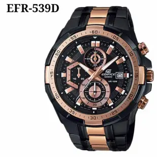 EDIFICE 卡西歐大廈計時碼表 EFR-539 系列不銹鋼男士手錶 / Jam Tangan Lelaki