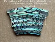 Paua Selected Color Guitar Rosette Strips ID:115mm,W:1.6mm,Ready Fitted Ends