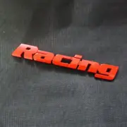 1x Glossy Red Racing Metal Emblem Decal Sticker Badge Car 3D Diesel TURBO Engine (for: Renault)