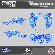 Graphics Kit for HONDA TRX400EX TRX 400EX (2008-2016) 16 Mil Snagged - Blue