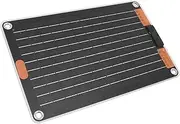 15W Solar Panel, Monocrystalline Silicon Portable Solar Charging Kit, with 4 Suction Cups, for Outdoor Camping Hiking Traveling