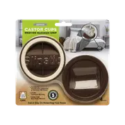 Slipstick Chocolate Castor Cup Gripper - 4 Set