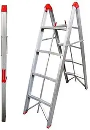 TRA Australia 4 Step Aluminium Collapsible Box Stick Ladder with Carry Bag
