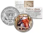 MICHELANGELO * Prophet Ezekiel * SISTINE CHAPEL Painting JFK Half Dollar US Coin