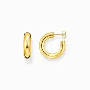 THOMAS SABO Creole Chunky Dick 925 Silber vergoldet poliert Paar CR635-413-39