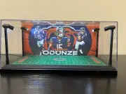 Rome Odunze Custom 2 Card PSA display case with LED lights - Bears