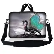 13.3 Inch Laptop Bag Sleeve Case with Shoulder Strap Chromebook Macbook Dragon